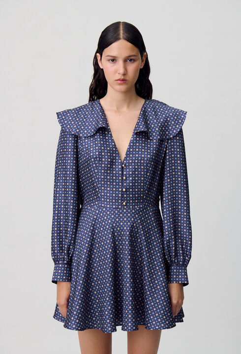 Kurzes Seidenkleid