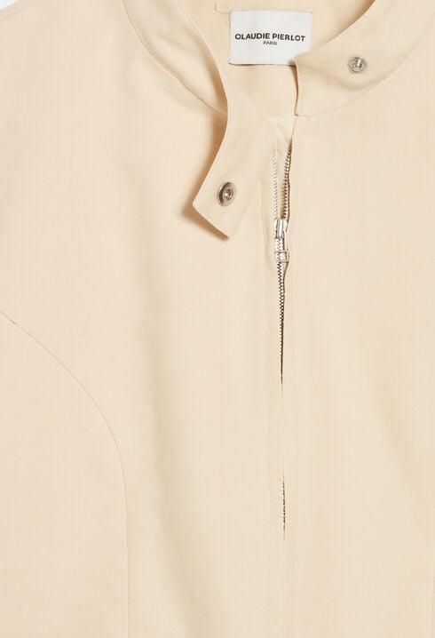 Bikerjacke Hellbeige