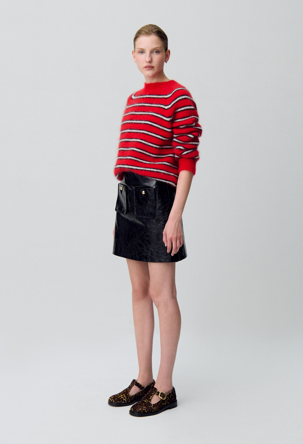 Pull mit breiten Streifen