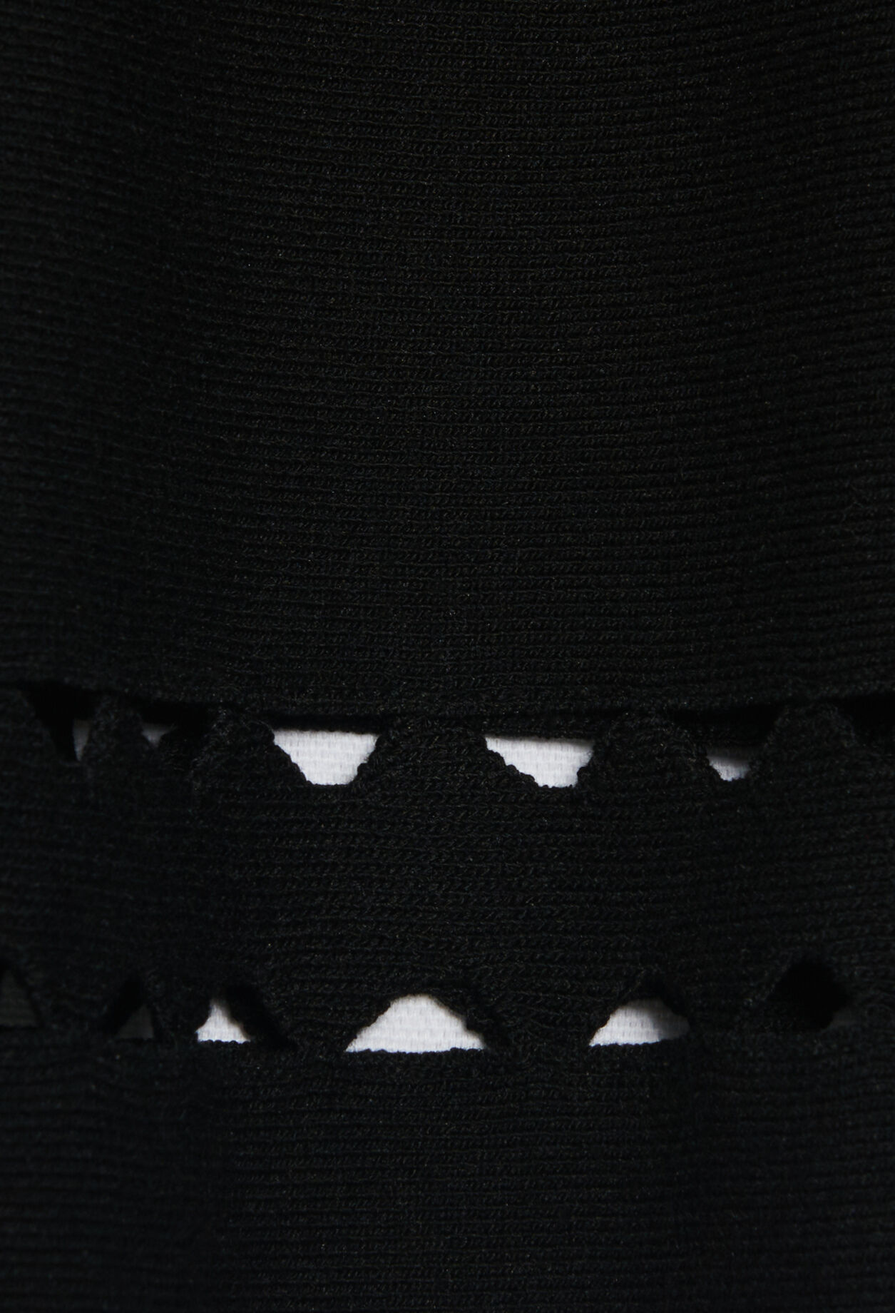 Schwarzer Strickrock