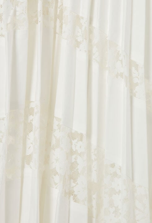 Faltenrock mit Blumenmuster