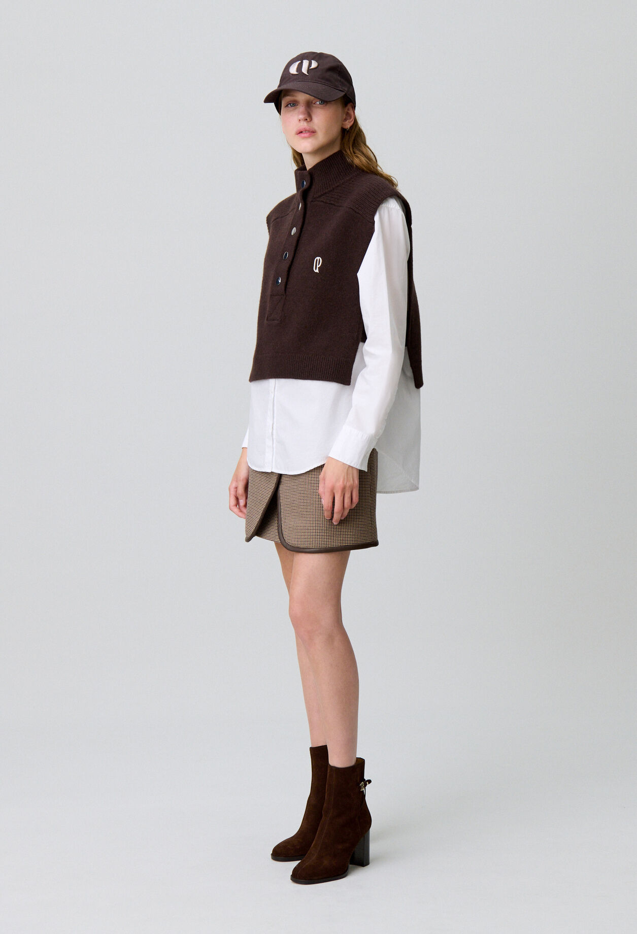 Ärmelloses Stricktop