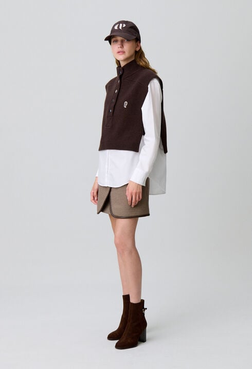 Ärmelloses Stricktop