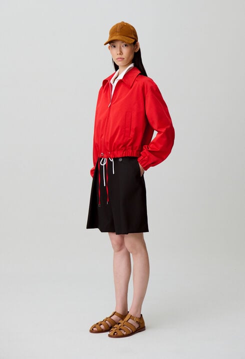 Kurzer Satin-Blouson