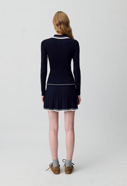 Strickhemdkleid