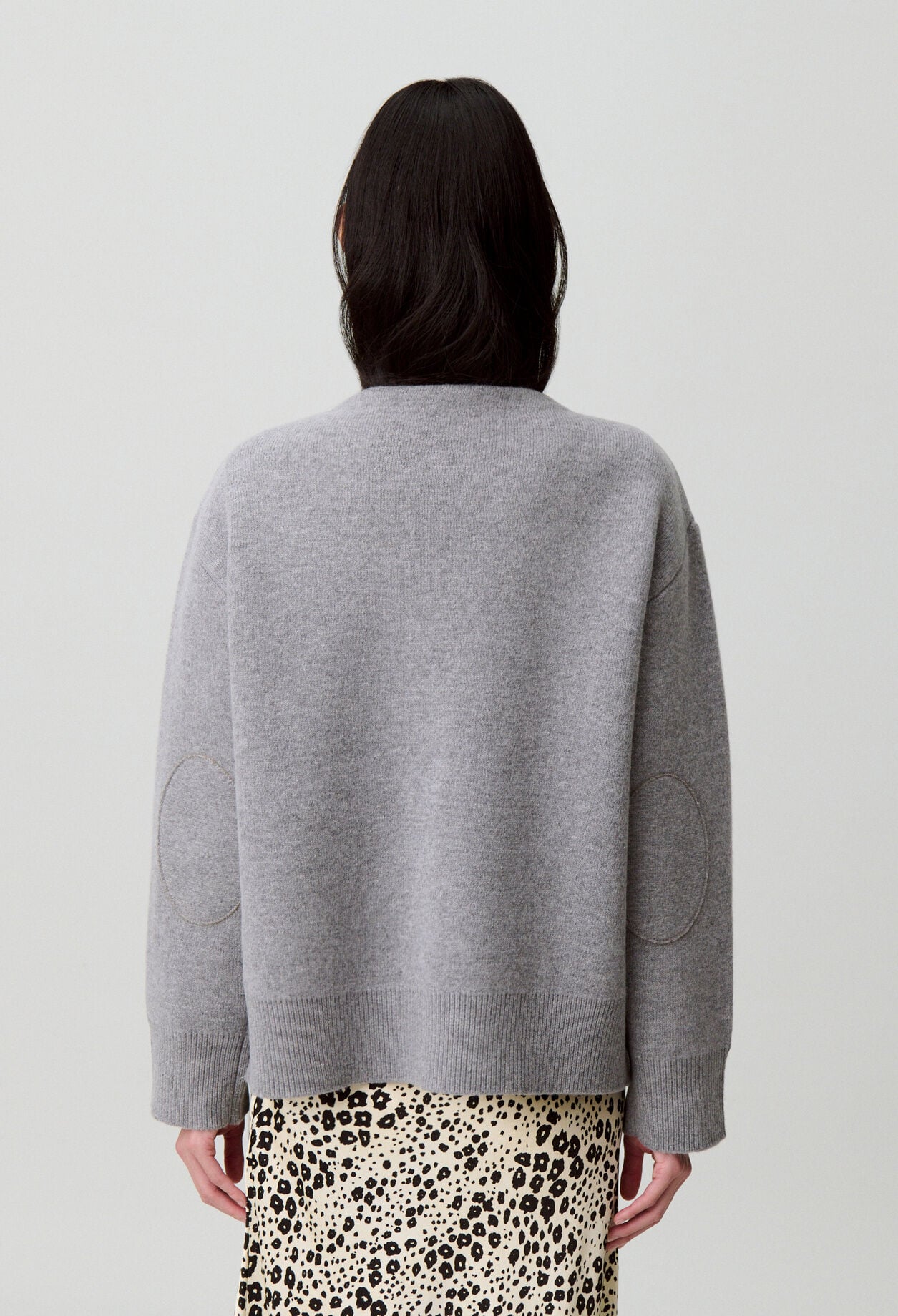 Oversize-Cardigan aus Wollmischung