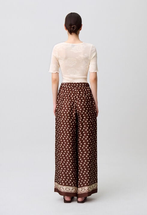 Flie&szlig;ende Hose mit Print