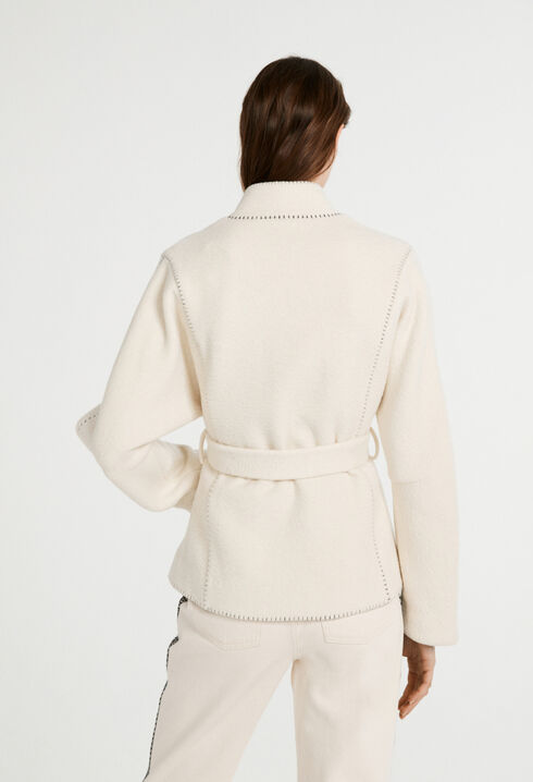 Geg&uuml;rtete Jacke mit geradem Schnitt