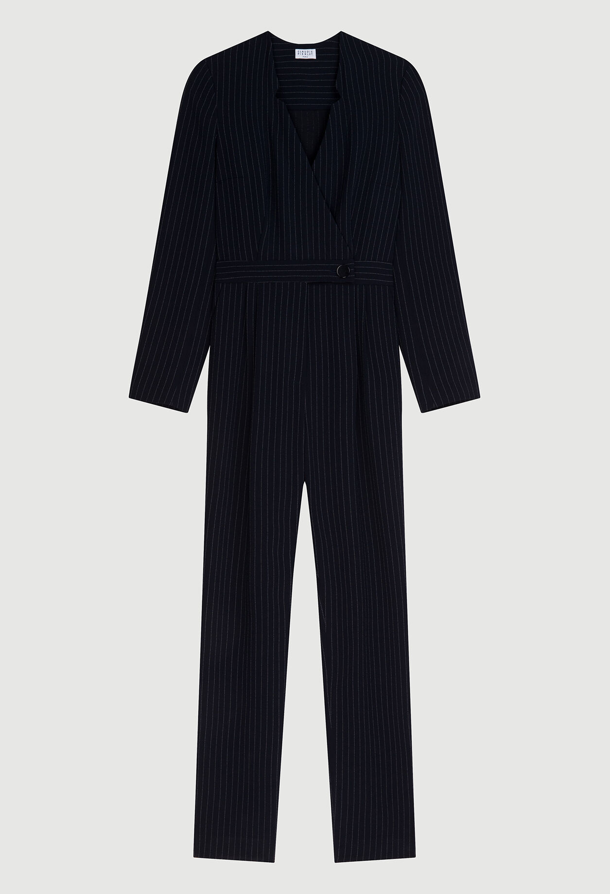 Blau gestreifter Jumpsuit