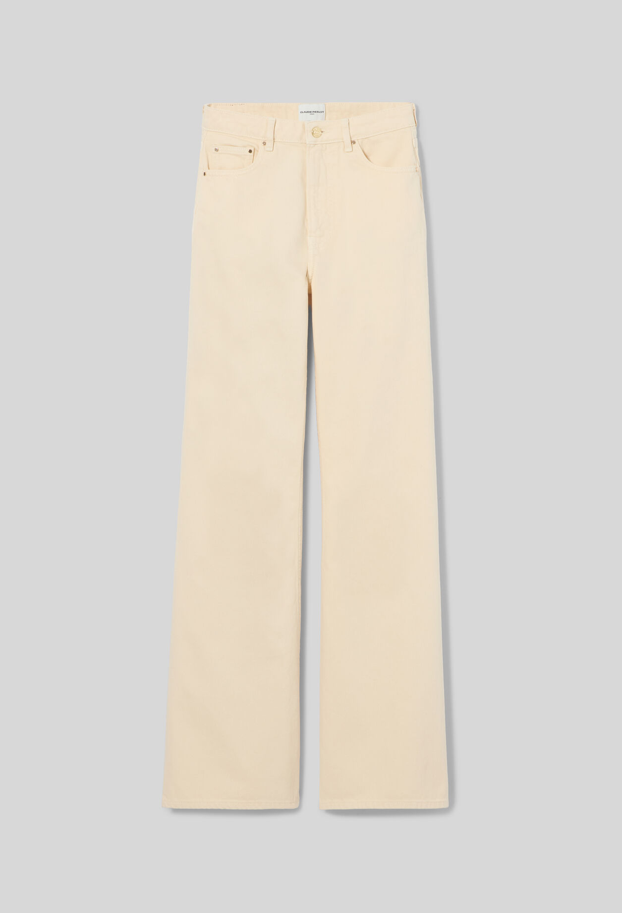 High-Waist-Schlagjeans