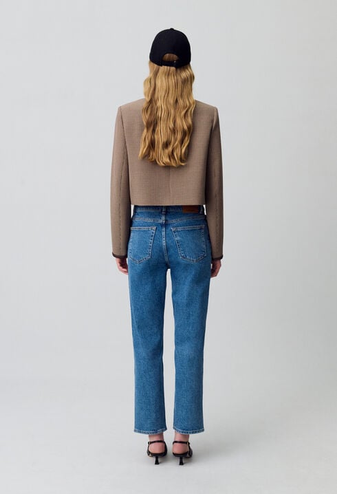 Jeans Toto slim 7/8 blau verwaschen
