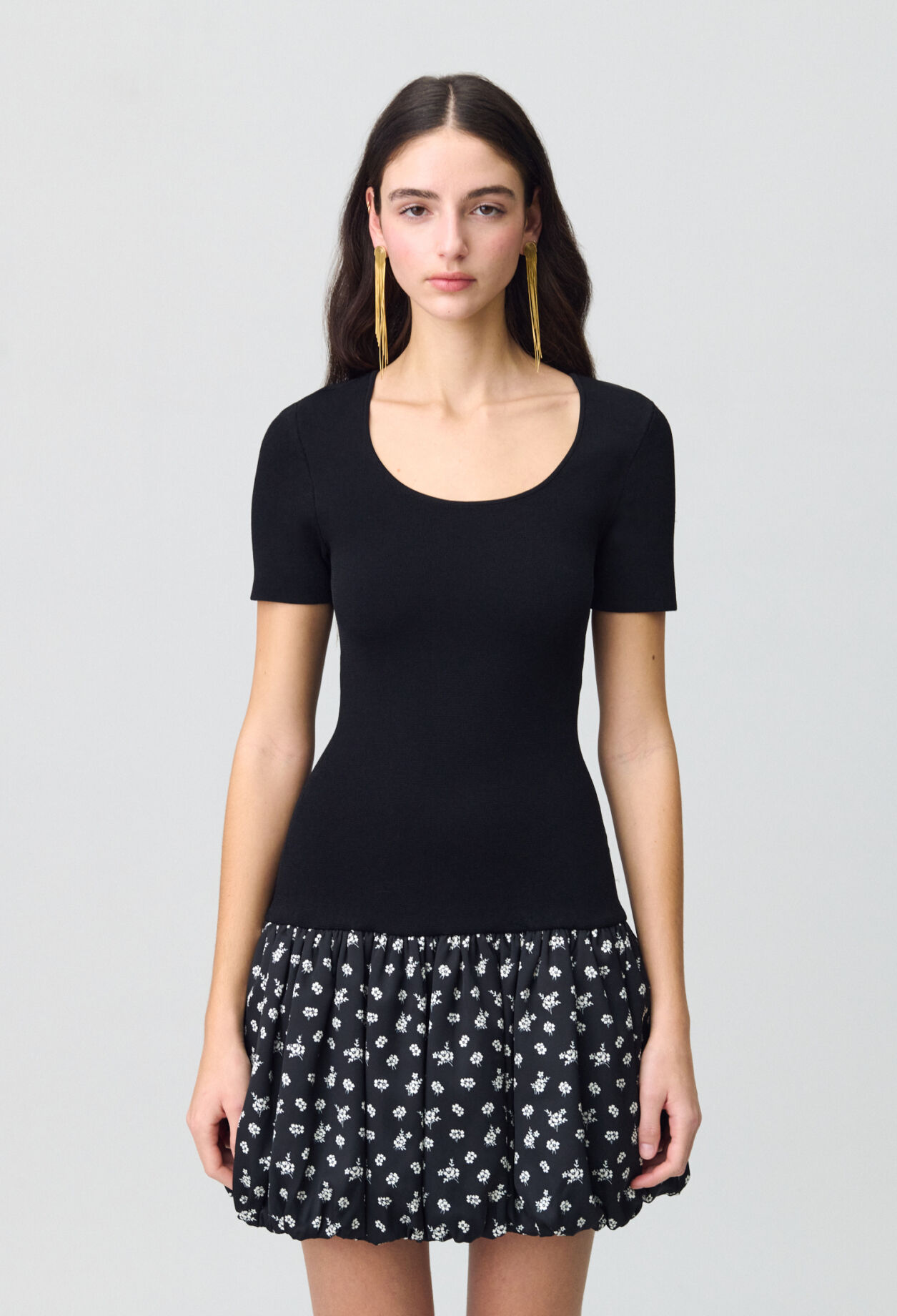 Kurzkleid in Bubble-Design