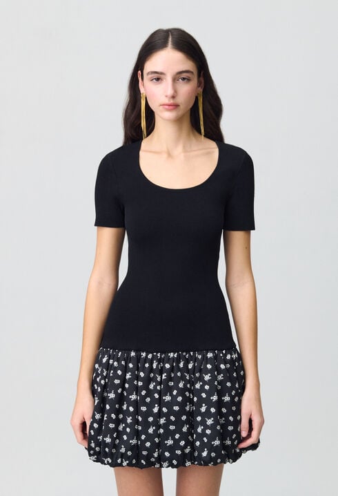Kurzkleid in Bubble-Design