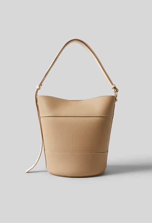 Beuteltasche aus Narbenleder