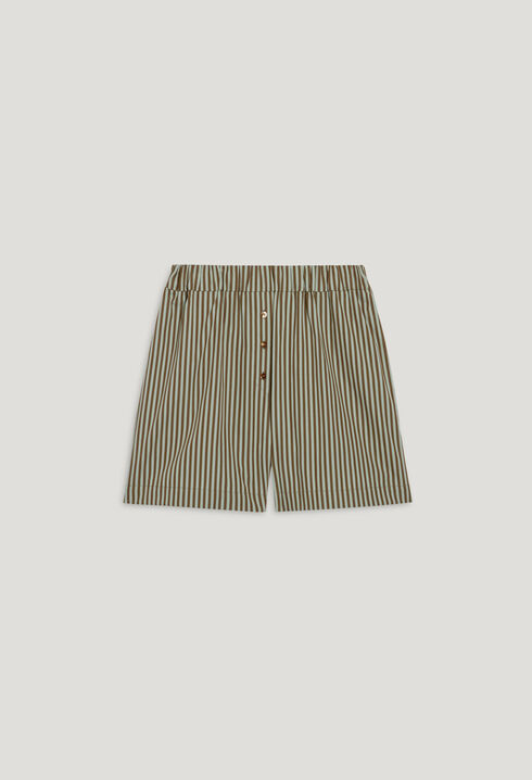 Shorts mit Streifen-Design Grün