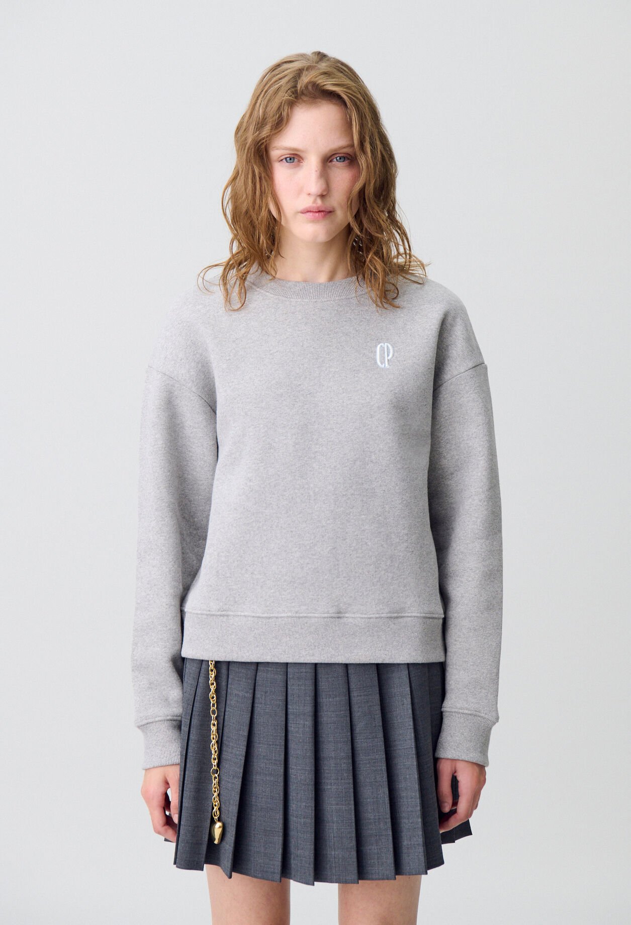 Sweatshirt mit Schalkragen