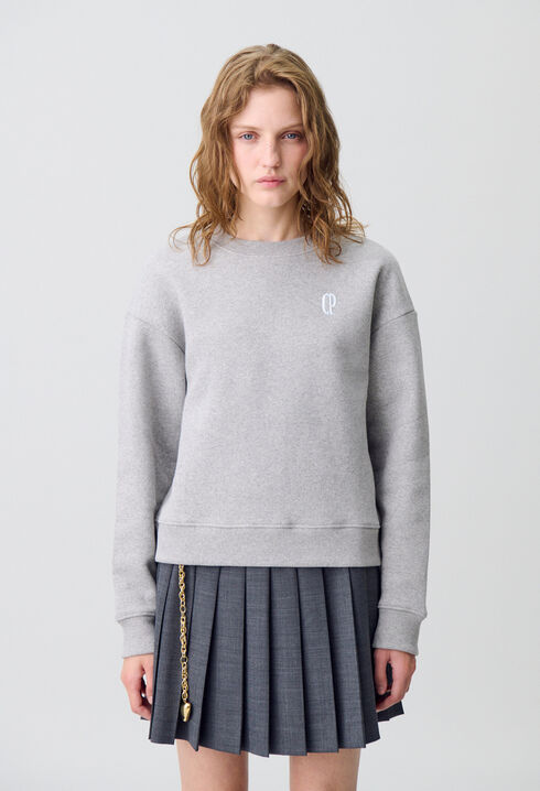 Sweatshirt mit Schalkragen