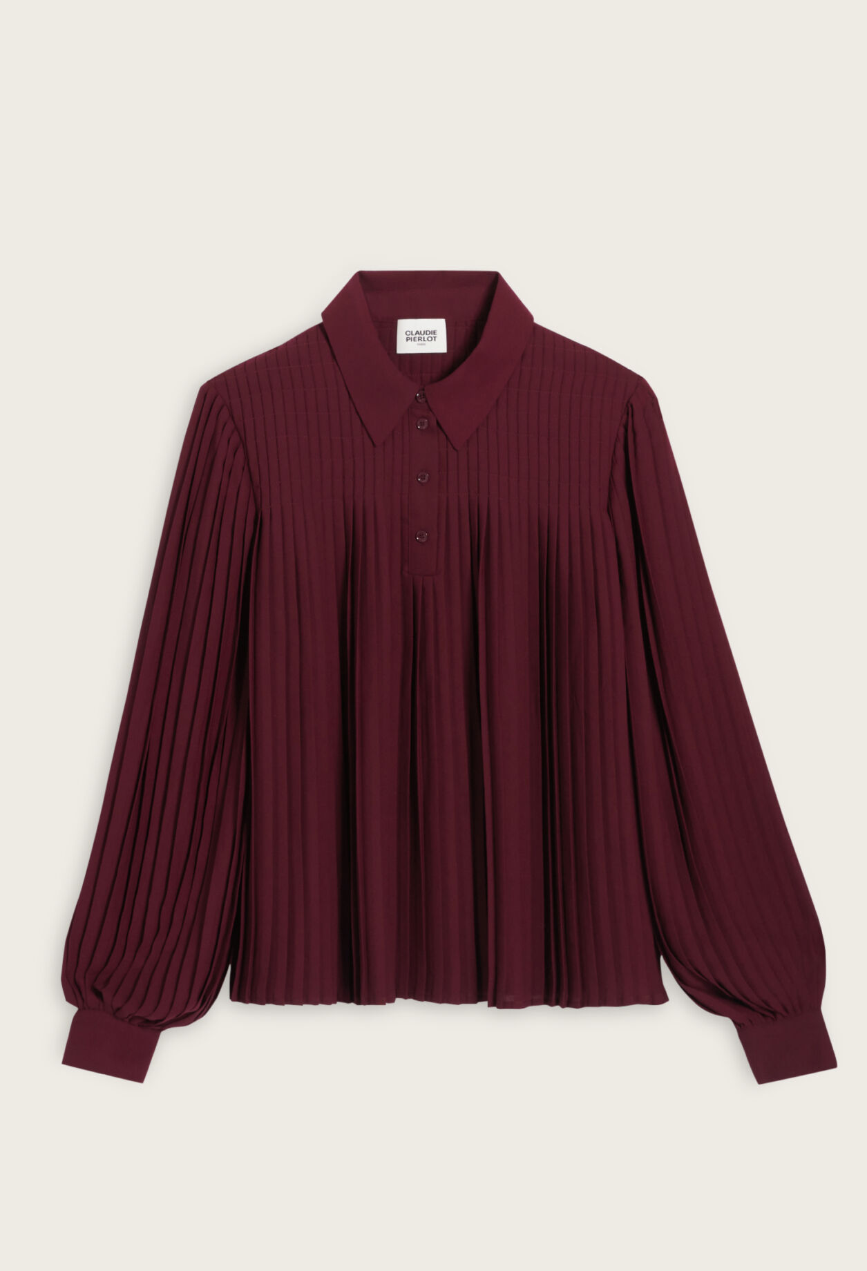 Plissierte Hemdbluse
