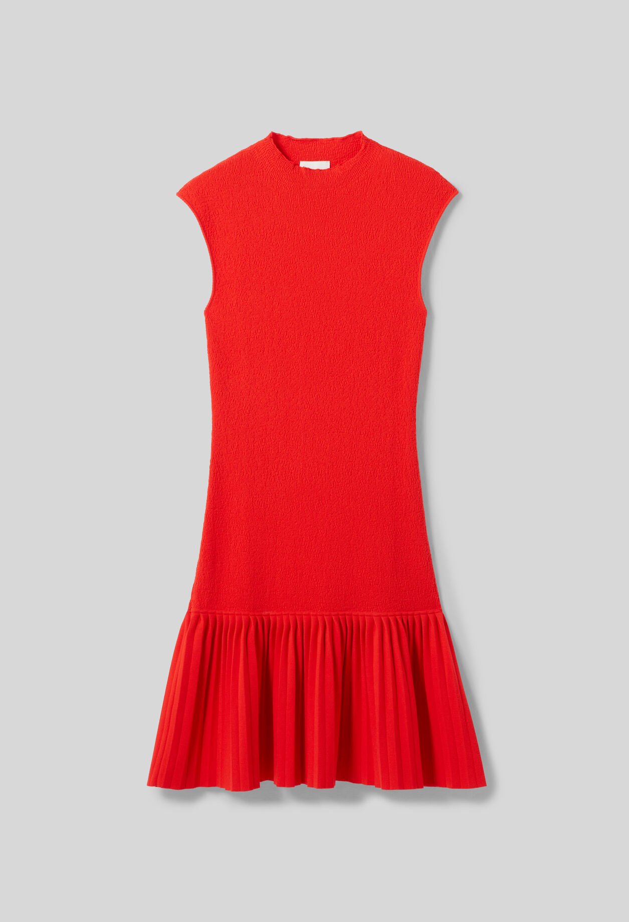 Plissiertes Strickkleid