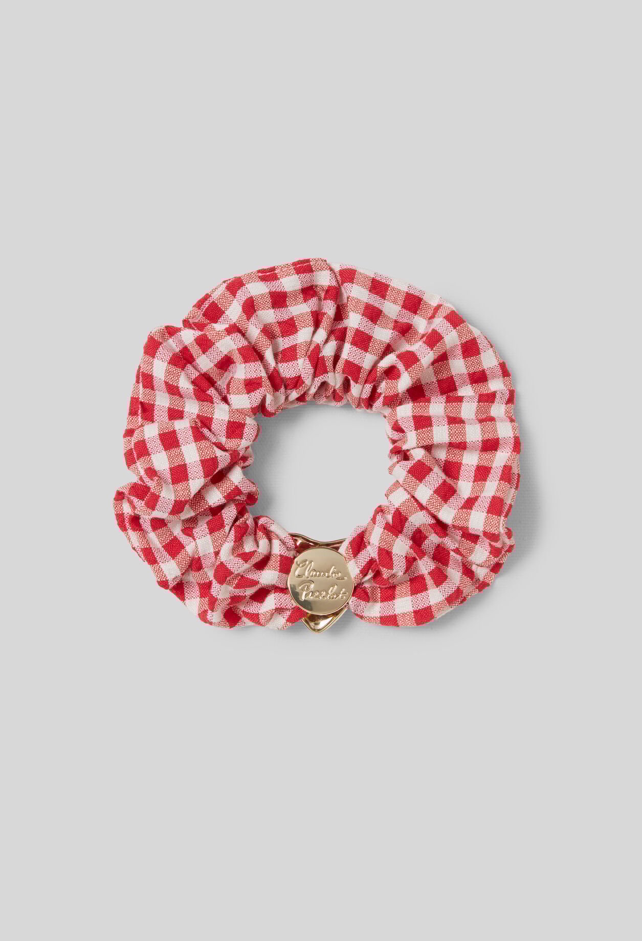 Herz-Haarband mit Vichy-Muster