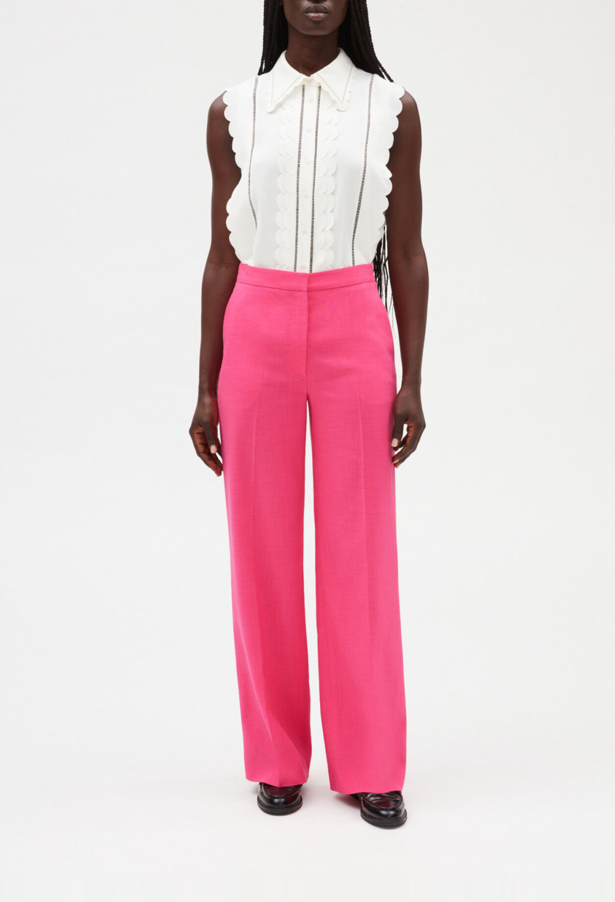 Weite Hose, rosa