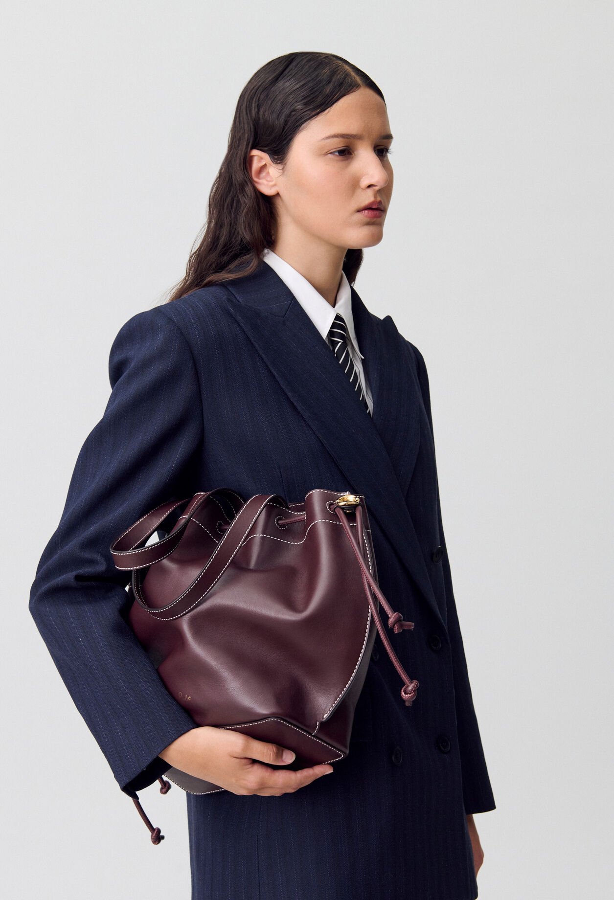 Glattleder-Shopper