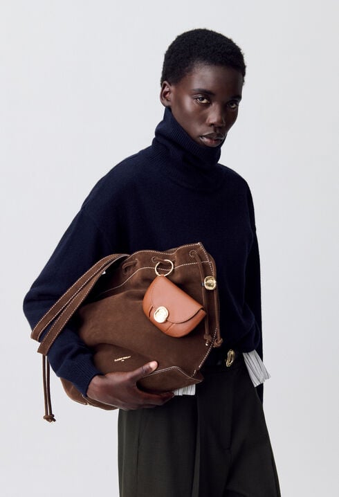 Shopper-Tasche aus Wildleder