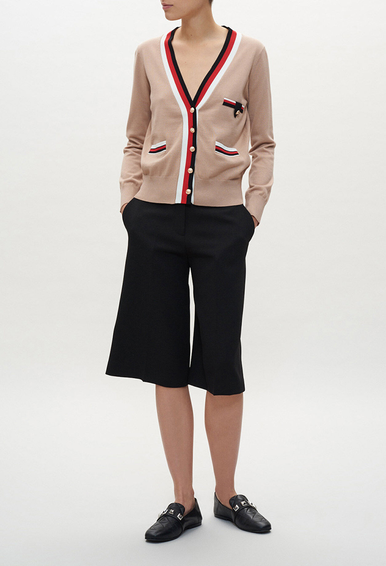 Sportlich gestreifter Cardigan