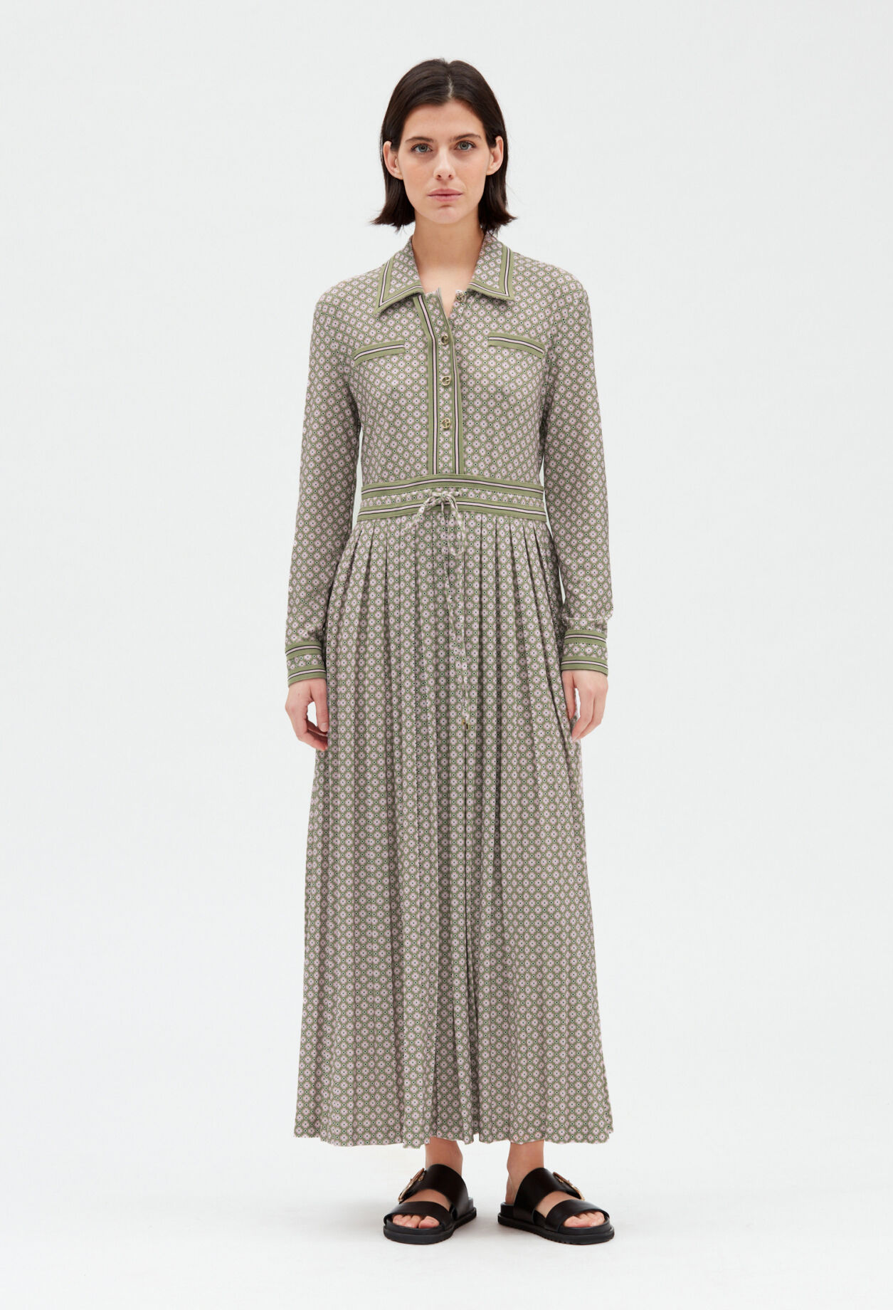 Mittellanges Hemdkleid, rosa