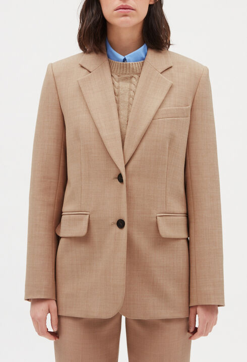 Kost&uuml;mjacke, beige