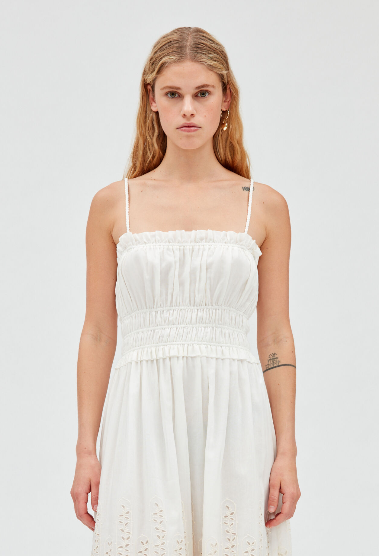 Midikleid, ecru