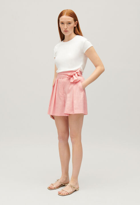 Shorts zum Binden Pastellgrün