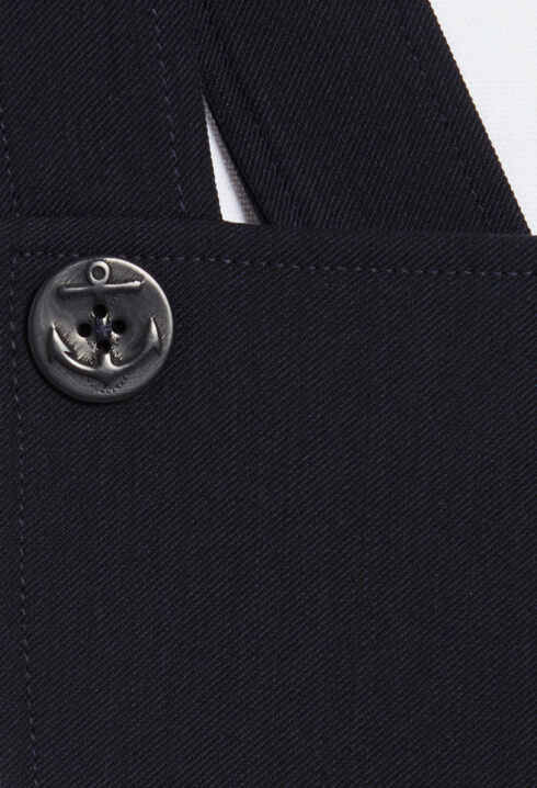 Kurzes Trägerkleid Marineblau