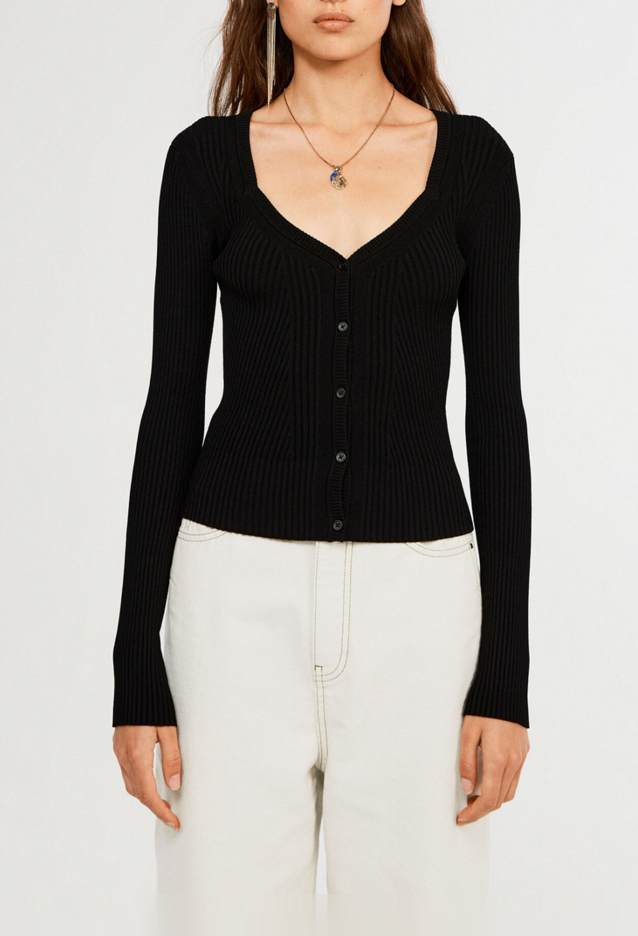 Zweifarbiger Cardigan