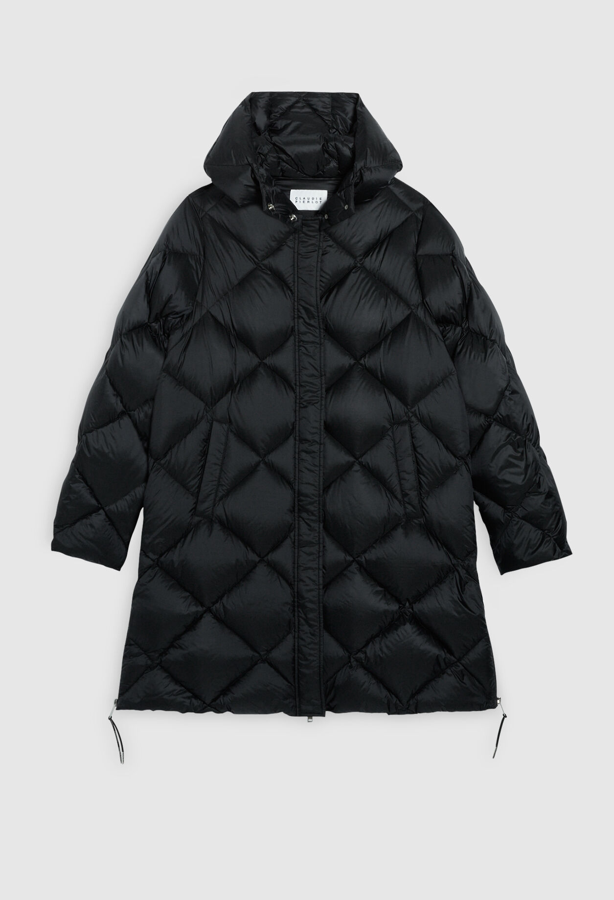 Lange Daunenjacke aus Polyester