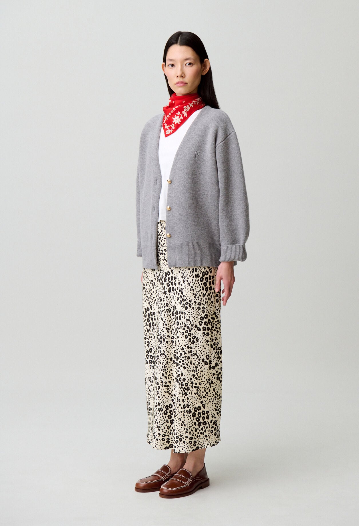 Oversize-Cardigan aus Wollmischung