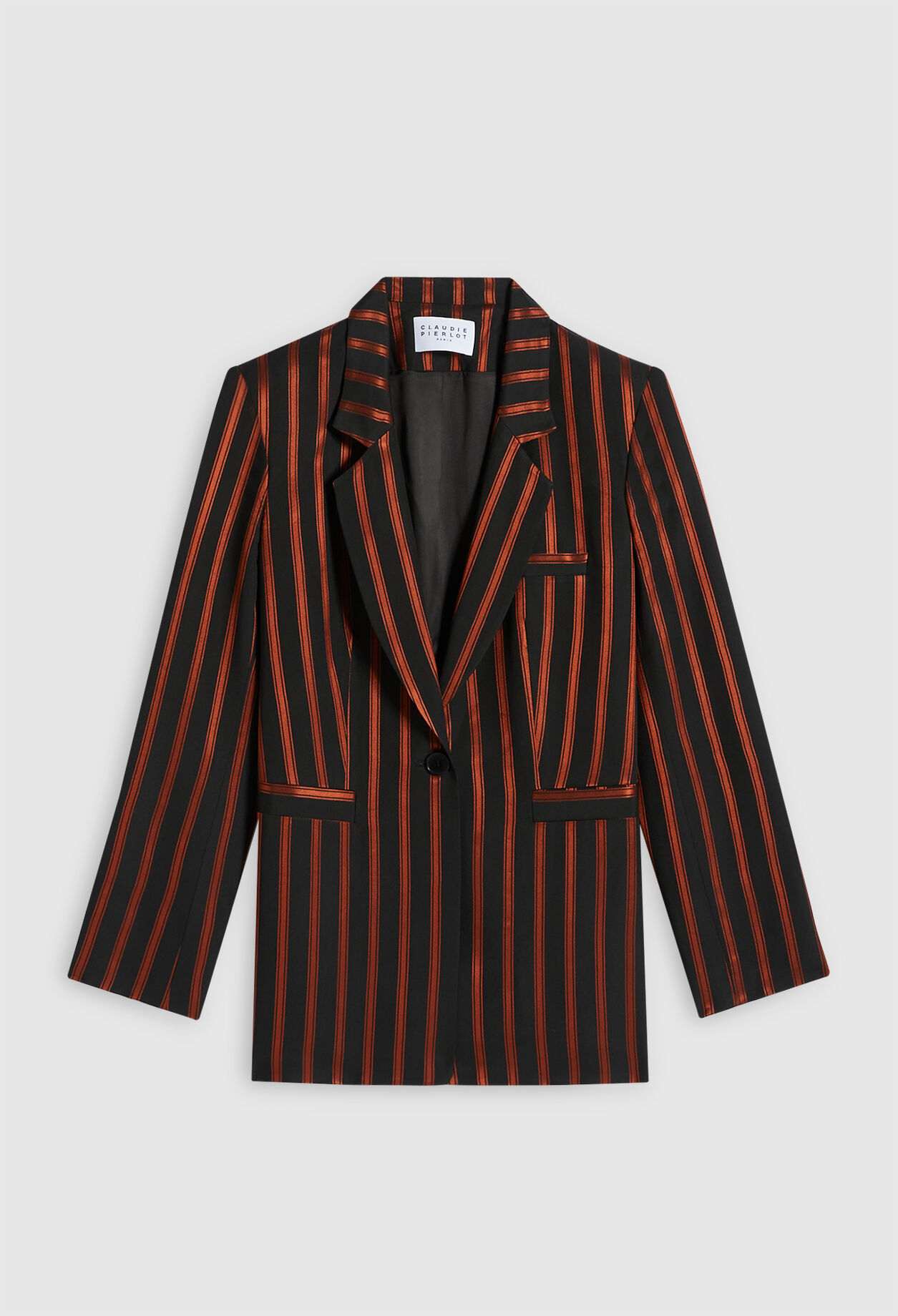 Gestreifte Blazerjacke