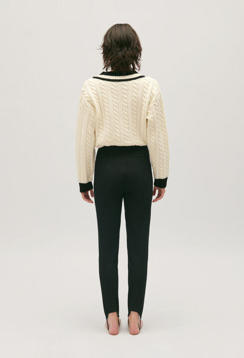 Hose mit hoher Taille