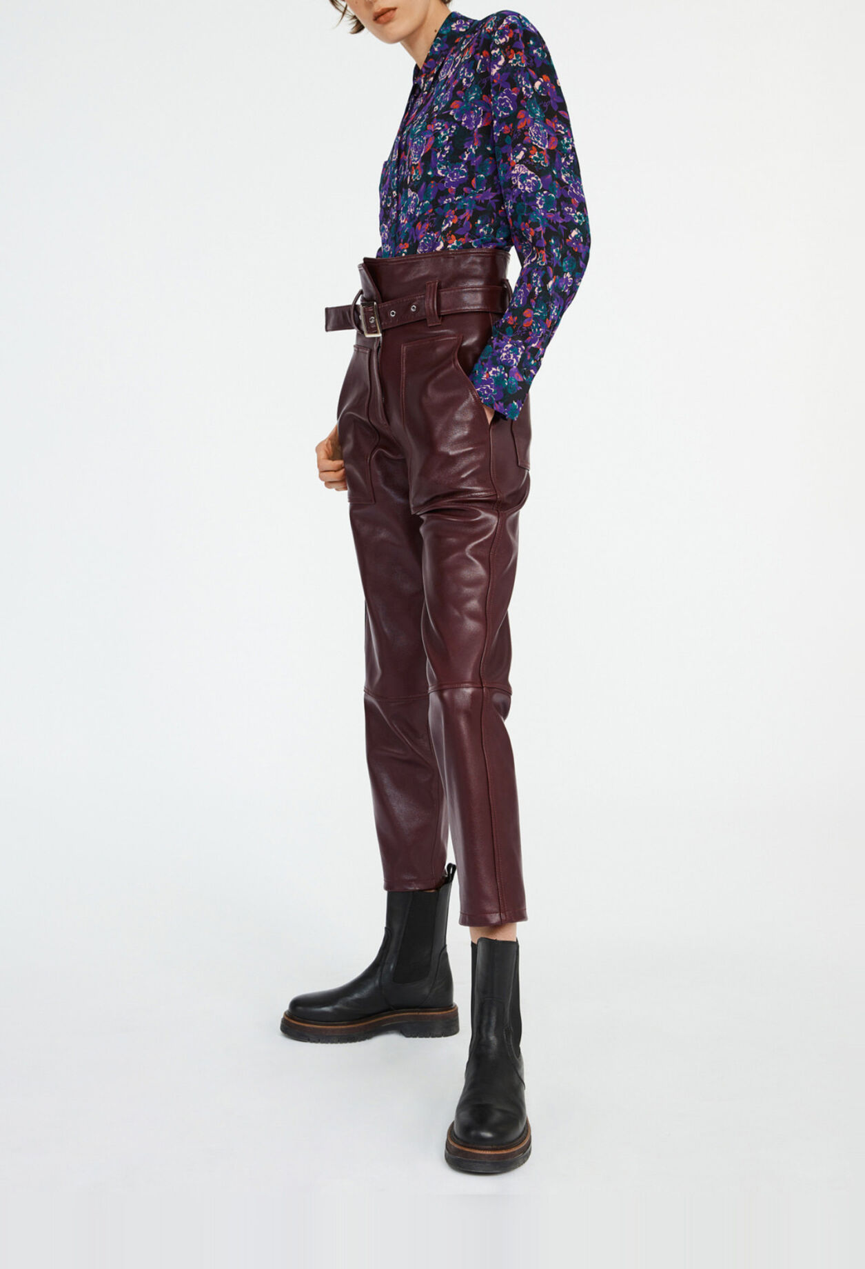 Hose nachhaltigem Leder
