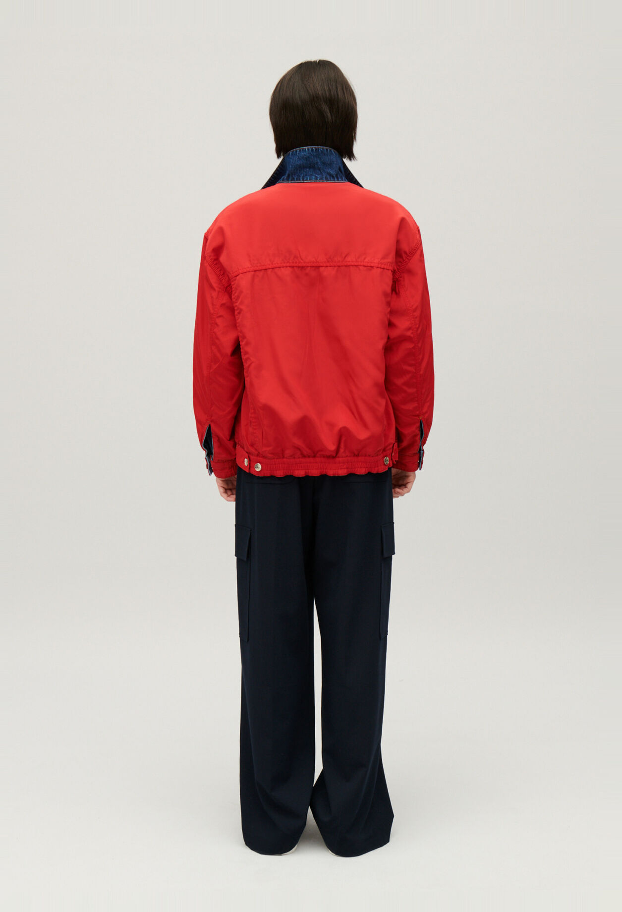 Wendbare Jacke aus Denim Oversize