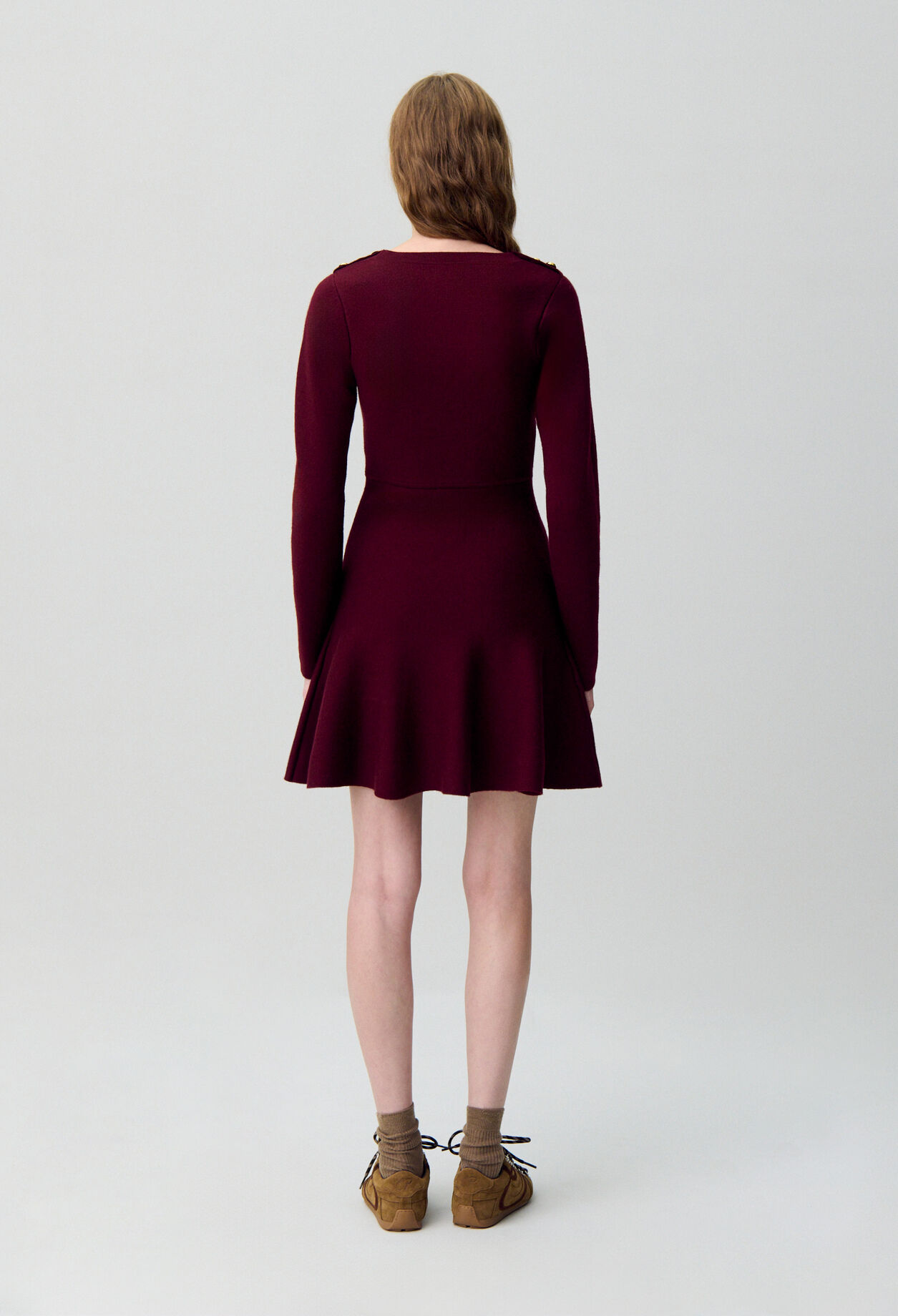 Strickkleid in Skater-Optik