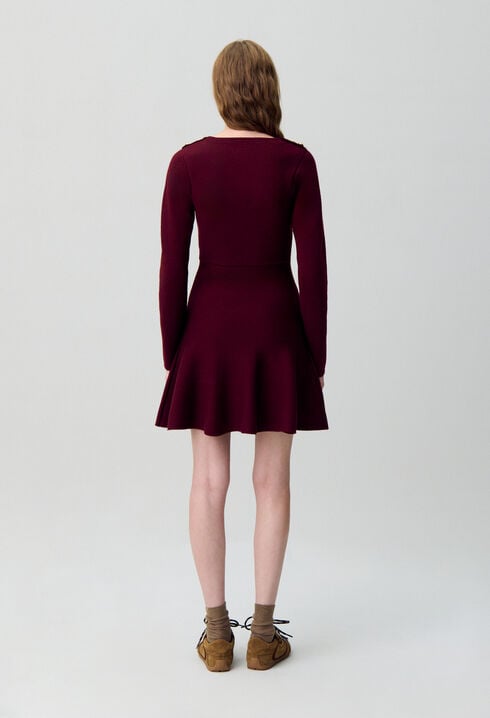 Strickkleid in Skater-Optik