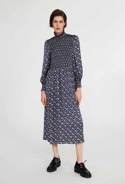 Kleid mit Stehkragen