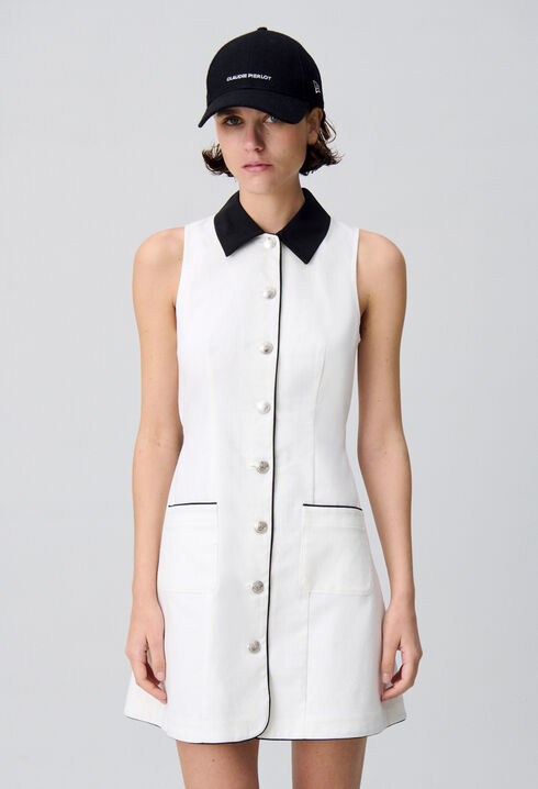 Ärmelloses kurzes Kleid