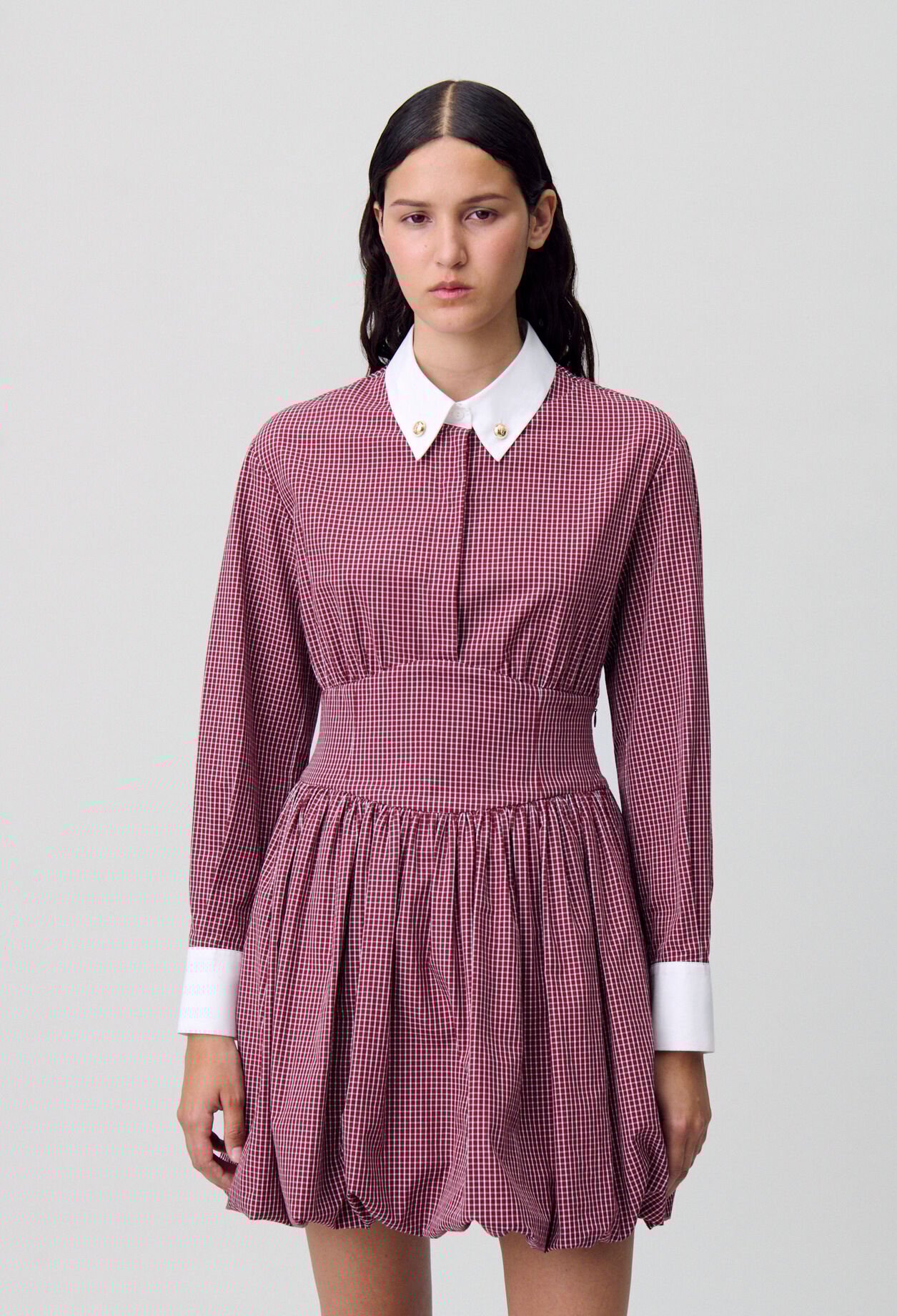 Kurzes Kleid mit Karomuster