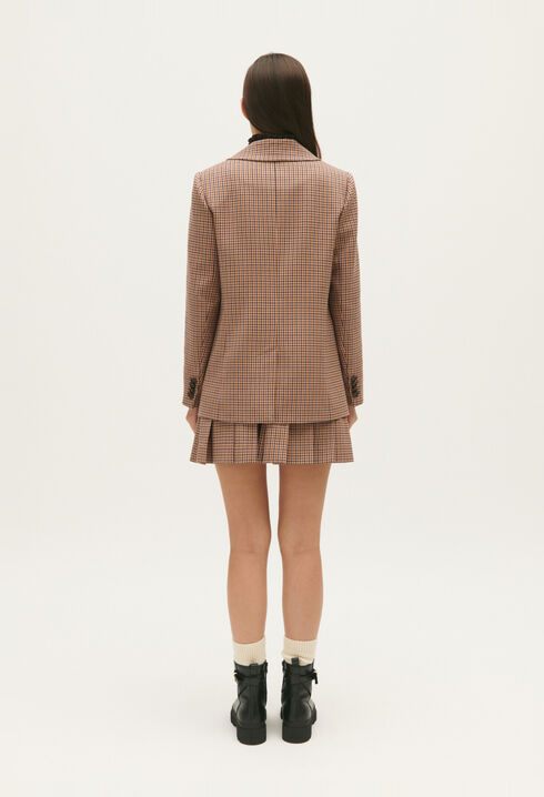 Blazer mit Karo-Print