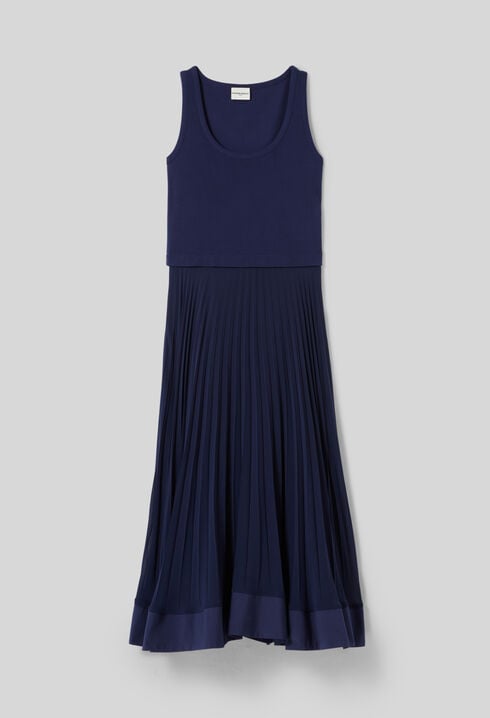 Langes Trompe-l'œil-Kleid