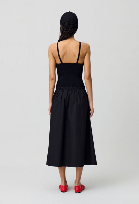 Midikleid mit Strickoberteil