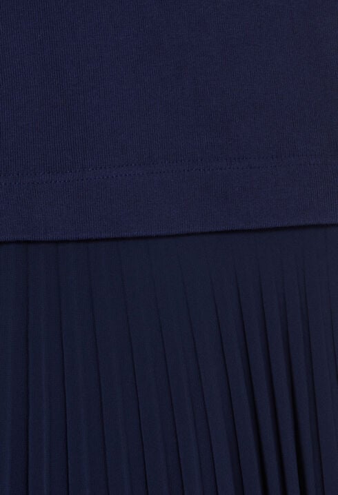 Langes Trompe-l'œil-Kleid