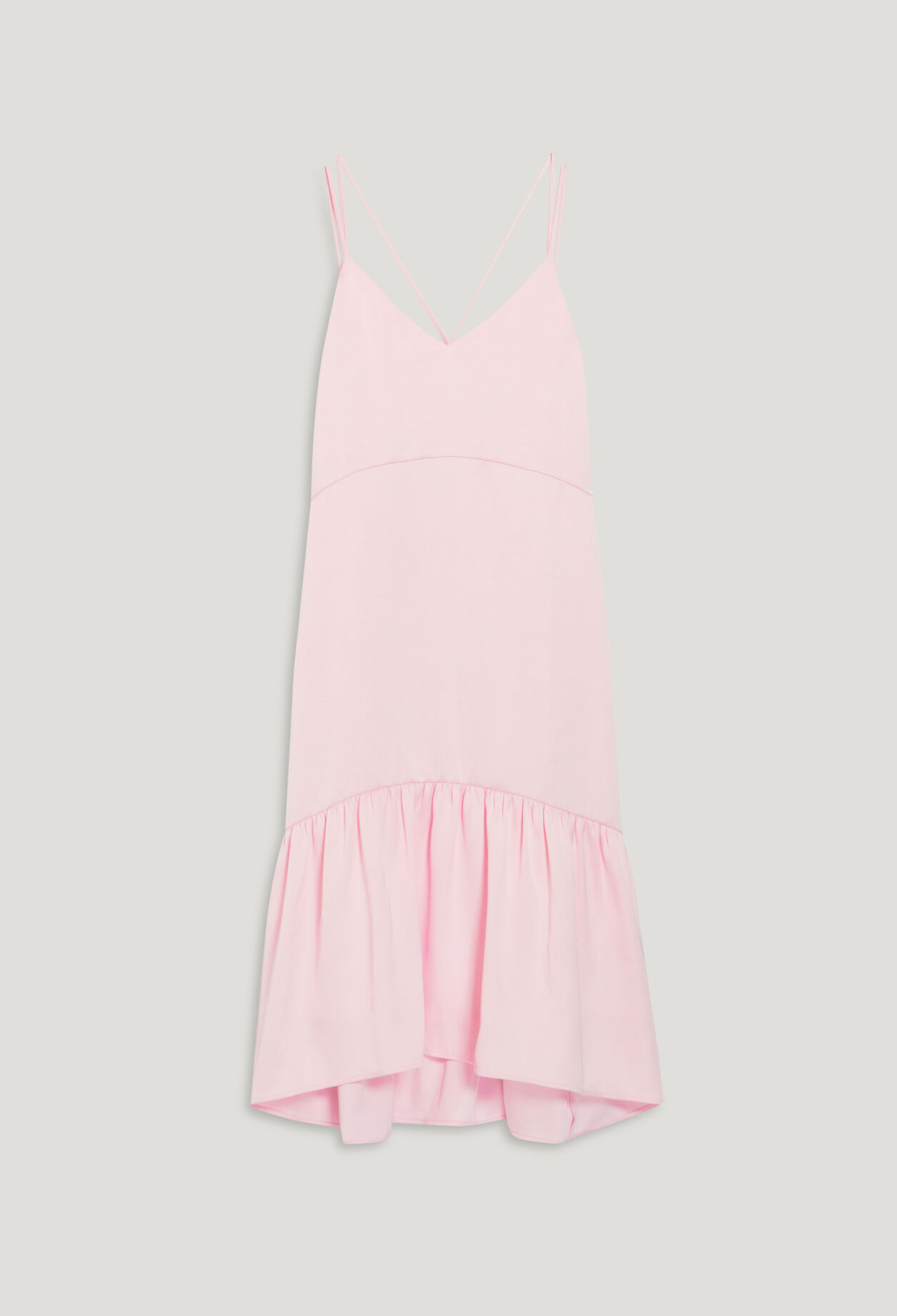 Satiniertes Midikleid